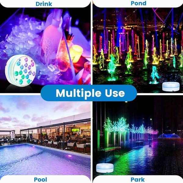 Lay-Z-Spa LED Spabadslampe Tilbehør, Undervandslys, 7 Farver