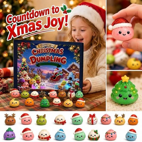 Jule Squishies Adventskalender 2026, 24-dagers nedtelling for voksne B