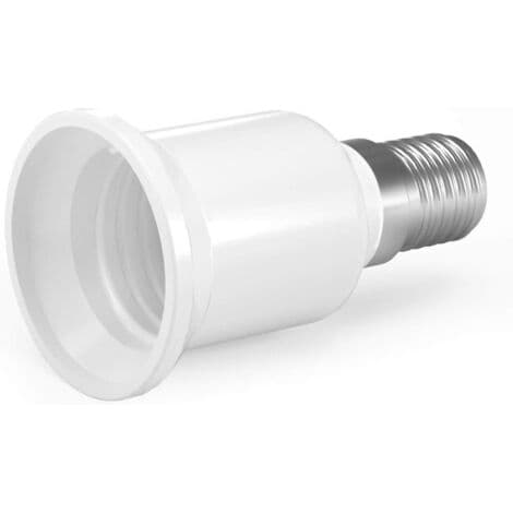 4x fatningsadapter - E14 til E27 fatningskonverter - E27 base lampeholderadapter til halogen LED-pærer