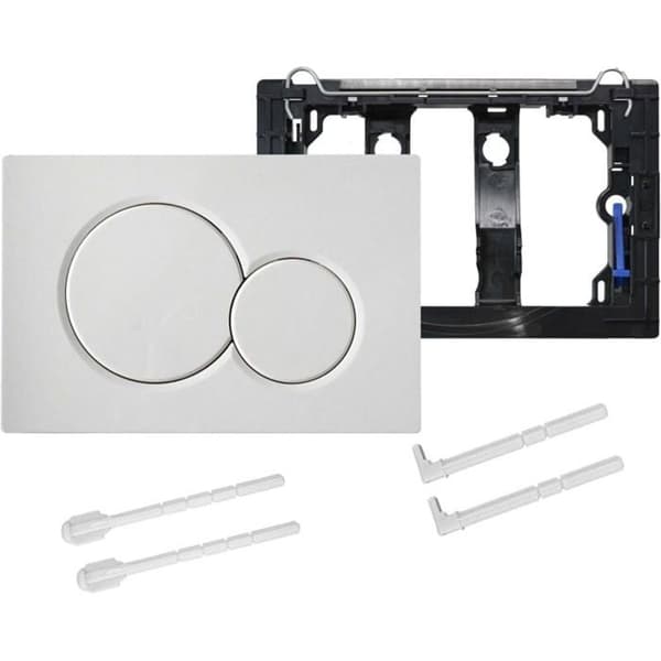 Geberit SIGMA 01 hvit dobbelspyleplate (115.770.11.5)