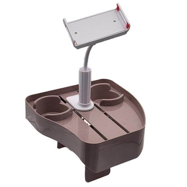 Bordplate for spa med justerbar telefonholder, tilbehør til oppblåsbart spa med 2 koppholdere