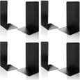 Bokstöd - XVX - Metall - 4 par - Svart - Halkfri - Robust