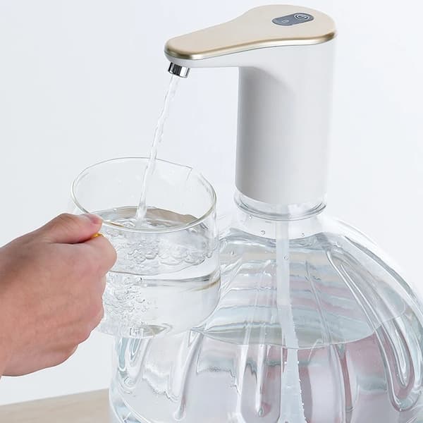 Ultratyst Elektrisk Vattenflaskpump Dricksvattendispenser USB Aste Pump Universal Kök-Svart