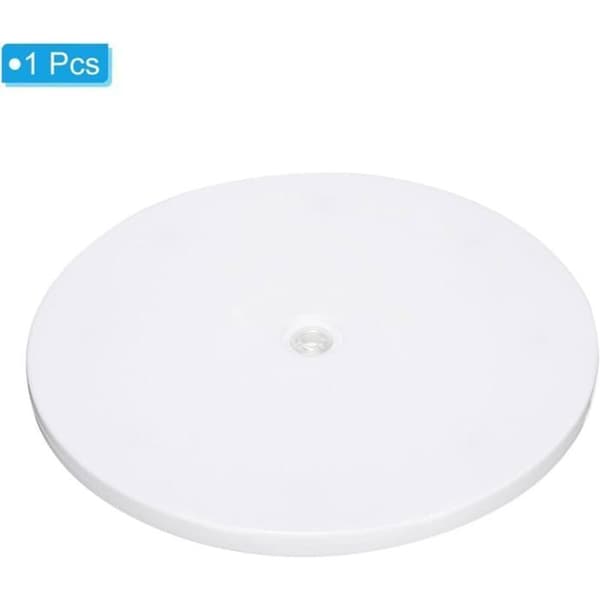Roterende stativ - XVX - 8 tommer - Hvit plast - 360° rotasjon - Ideell for utstilling