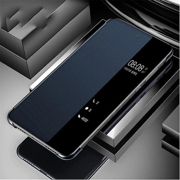Stuff Certified® Smart View LED Flip Cover Case Kompatibel Med Samsung Galaxy Note 10 Plus Blå