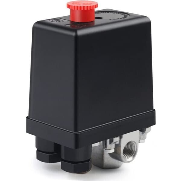 220V lufttrykkregulator, 4-hulls luftkompressorventil, luftkompressorbryter for rask trykkreduksjon