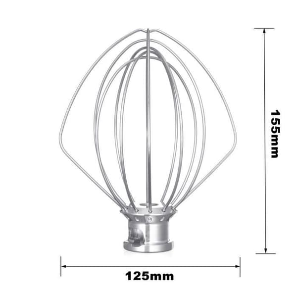 KitchenAid Visphuvud - 1 stycke, metall, elektrisk, multifunktionell - Passar K45WW, 9704329 Etikett