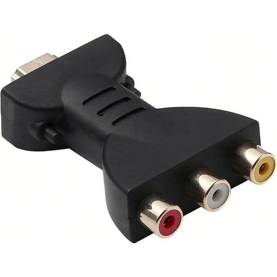 HDMI til RCA-adapter - KCVV - 1080P lyd-videokonverterer - Kompakt og lett - Enkel å bruke