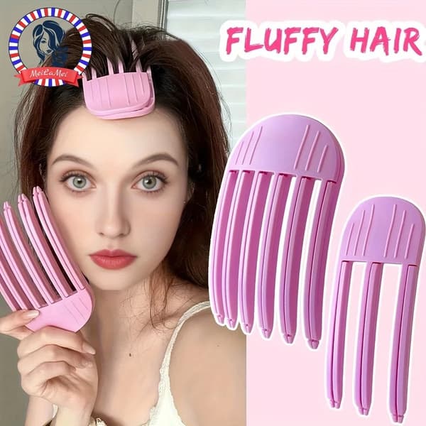 Kvinner Fluffy Volumizing Hårklemme Krølling Pannelugg Krølling Partnere Mote Volumizing Hårrull
