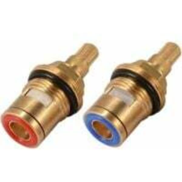 Keramisk tappehode – Par G 1/2\" BSP-patroner – Solid messingkropp – Kompatibel med servantkraner
