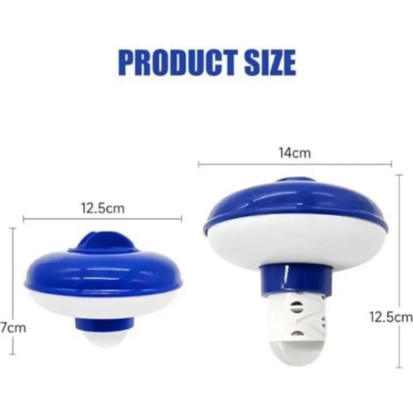 12,7 cm flydende klordispenser til swimmingpools, soppebassiner, spa og vandlande (blå)