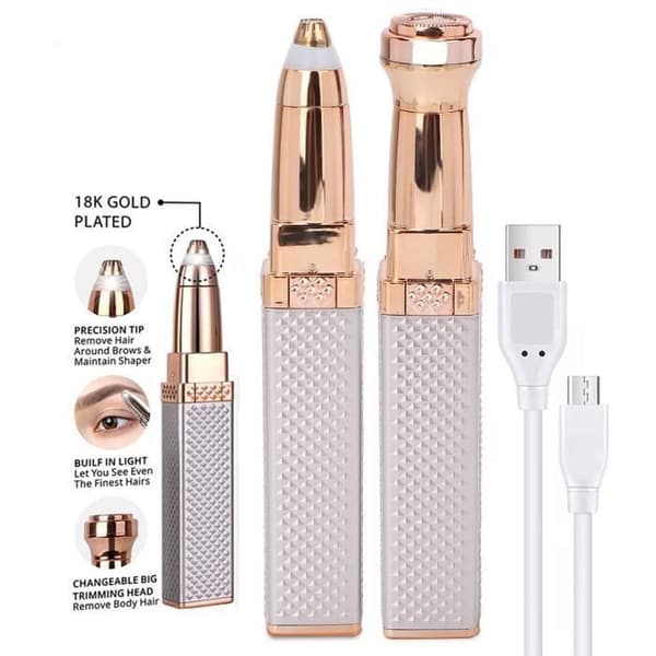 Epilator - XVX - 2-i-1 - Elektrisk - Ansigtsfjernelse - Hypoallergen