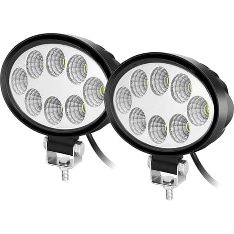 2x24w Oval LED Arbetsljusramp 12V-60V, LED Dimljus