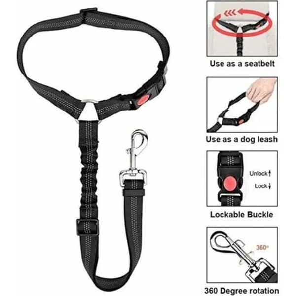 Handsfree-koppel för löpning, stötdämpande och mycket elastiskt - justerbart bälte - lämpligt för löpning.