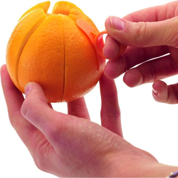 Plast appelsinskrellere (sett med 2) - Oransje
