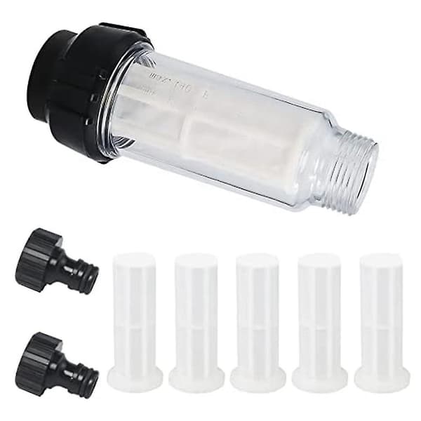 Vattenfilter Trädgårdsslang, 3/4 Tums Vatten Förfilter Vattenfilter Set Med 5 Filterinsatser + 2 Quic