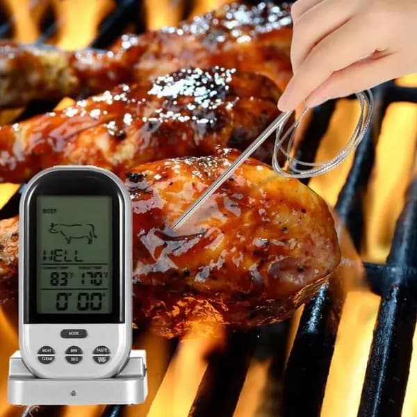 TS-BN52 Digital trådlös mattermometer - Timer - Kött- och mejerisond - Bärbar