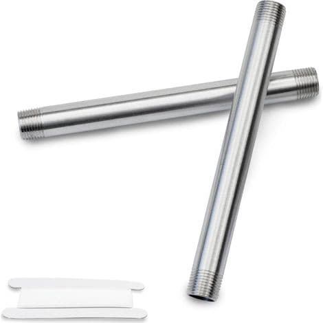Stk 200MM 3/8\" Utvendig × 3/8\" Utvendig BSP Gjenge 304 Rustfritt Stål Forlenger Nipler Støpte Rørfittings