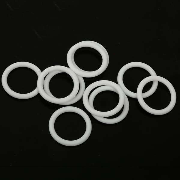 20 stk. Silikone Baby Sut Holder Adapter O Ring Dummy Ring Hvid