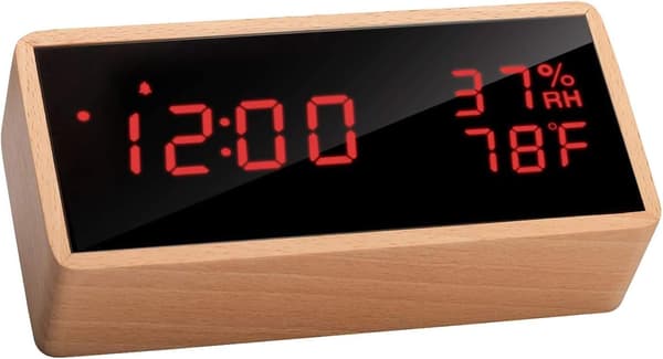 Trädigital väckarklocka, USB-driven elektronisk väckarklocka