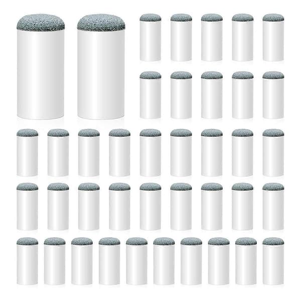 40 pakker billardkø-spidser, slip-on billardkø-reparationssæt 12/13 mm billardkø-spids