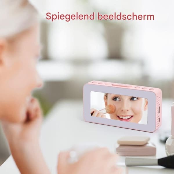 Vækkeur til børn og voksne - Digitalt ur med dobbelt alarm, 8 søvnlyde, natlys - Sleep Timer
