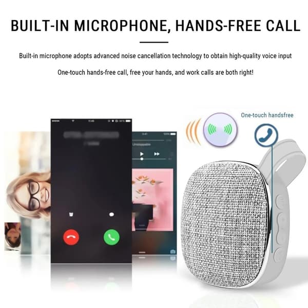 Bärbar Trådlös Bluetooth-högtalare, Högtalare, Hög Volym, 3D Surroundeffekt, Små Fester