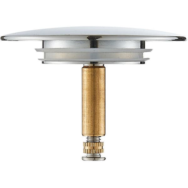 Universal badekarplugg, 70 mm diameter, forkrommet avløpsplugg med innovativ dobbel tetning, plugg for ethvert standard badekar
