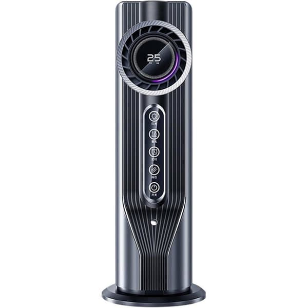 Bärbar luftkonditionering, USB-driven, 6 hastigheter, timerfunktion, personlig justerbar bris, för sovrum, kontor (grå)