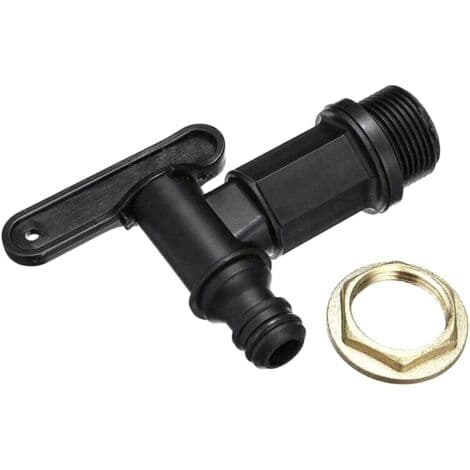 1000L Plasttankhane, IBC Vandopbevaringsboksadapter, Slangehaneadapter, til Regnvandsopsamlingssystem, Brændstoftank (Kobber)