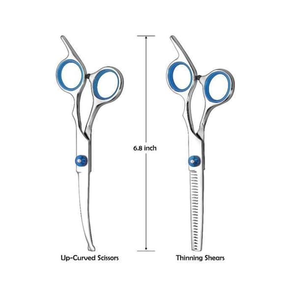 Plejesaks - XVX - Buet Hvid - Ergonomisk - Præcision - Til Hunde