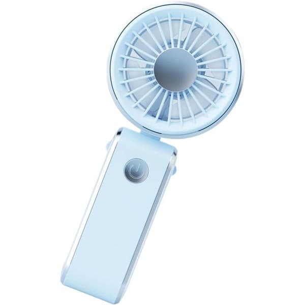 Mini bærbar ventilator - Rejse Camping - Sammenfoldelig bærbar køling - Udendørs kontor - Blå