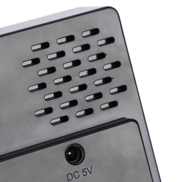 Elektronisk klocka - Tyst LED - Röstaktiverad väckarklocka - Uppladdningsbart batteri - Samtida design
