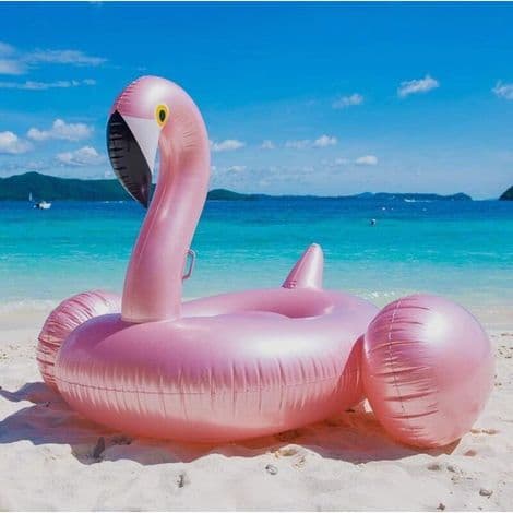 Flamingo Float. Kæmpe oppustelig flamingo float til børn i poolen til poolfester