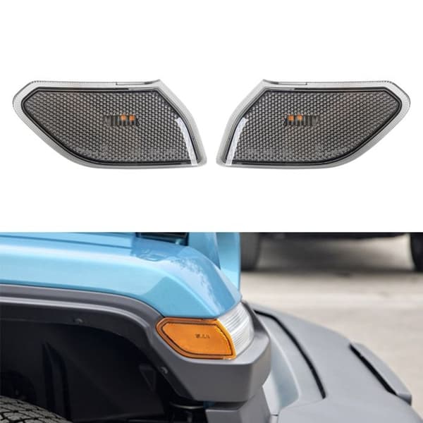 Sortnet bilhjulsemalje blinklysplade lampe JZSH til Jeep Wrangler JL 2018-