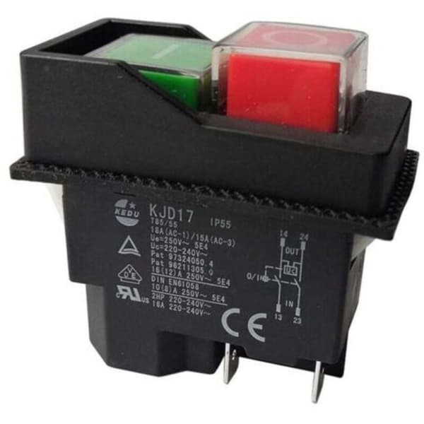 KJD17 Elektromagnetiska Strömbrytare - 220V - 4 Stift - Terminaler