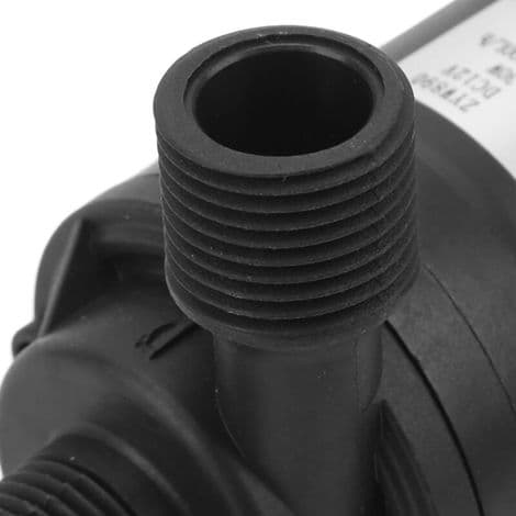 Borstlös fontänpump DC12V – Lågt ljud 30W – Lyfthöjd 8m – Flödeshastighet 1000 L/H – Dränkbar installation IP68