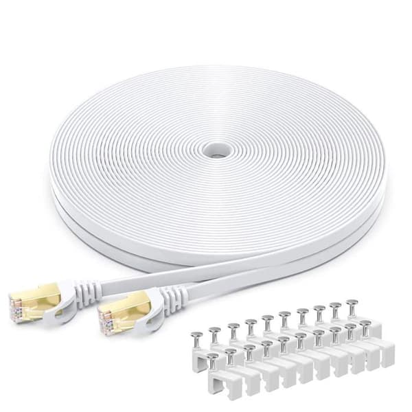 Ethernet-kaapeli - KOTIKÄYTTÖÖN - Cat 8 - 20M - 40 Gbps - SSTP-suojattu