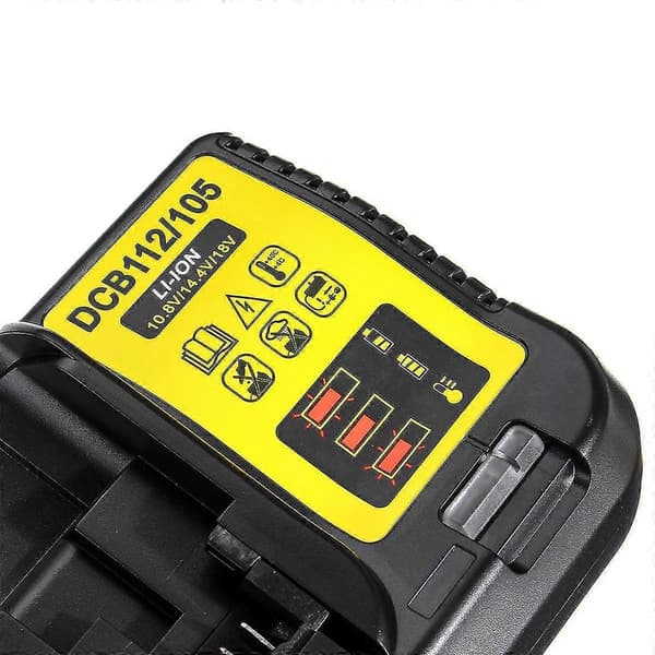 DCB112 Hurtiglader Erstatning til Dewalt 12V-20V MAX Lithium Batterilader