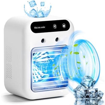 Bærbart klimaanlæg - XVX - 3 i 1 - Ventilator - Luftfugter - 500 ml tank