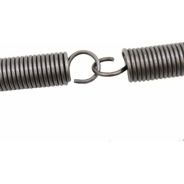 Spændingsfjeder i rustfrit stål - Nosheir - Dobbeltkrog - Rustfrit stål - Poleret - Tråddiameter 2 mm