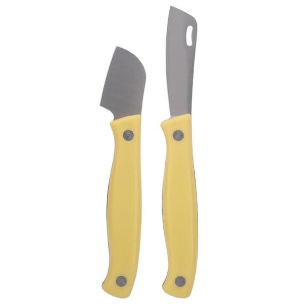 Haveknive - XVX - Sæt med 2 - Kulstofstål - Skridsikker - Ergonomisk