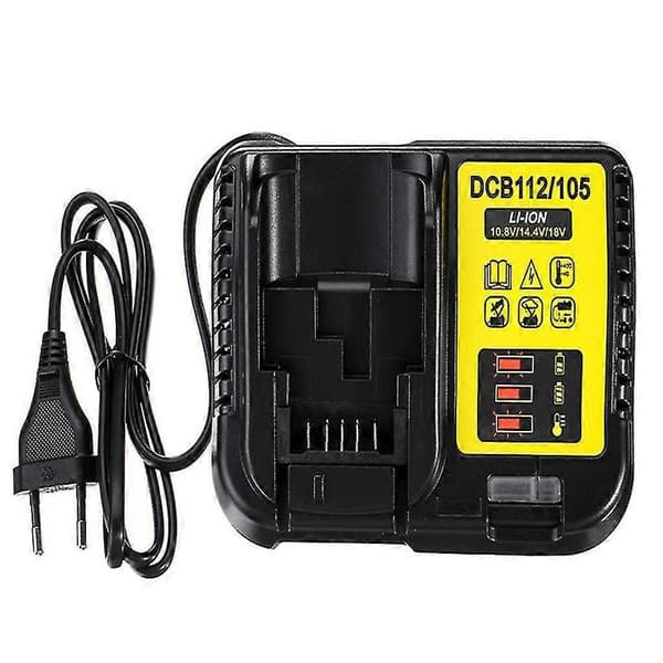 DCB112 Hurtiglader Erstatning til Dewalt 12V-20V MAX Lithium Batterilader