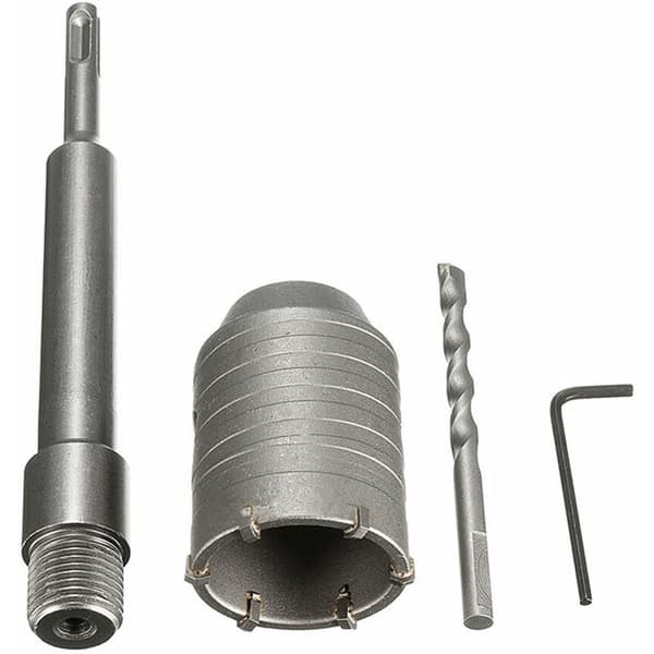 SDS Plus skaft betongstein 50 mm sammenligning hullsagbor 200 mm skaft ny