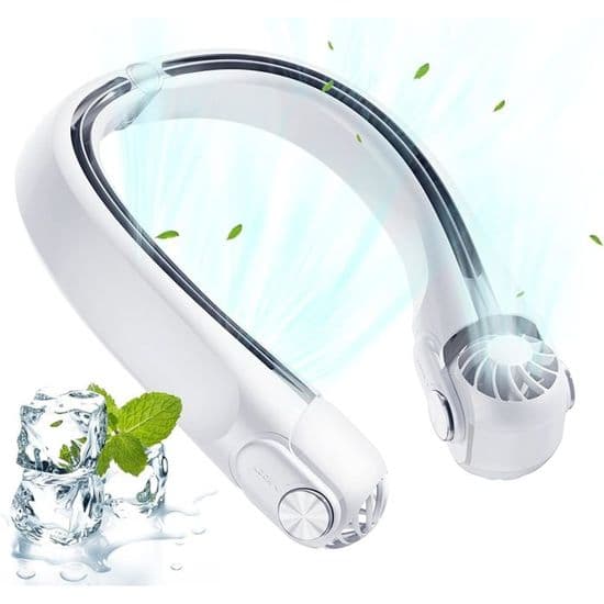 Bærbar Ventilator - XVX - Mini Halsventilator - 2400mAh - 3 Hastigheder - USB