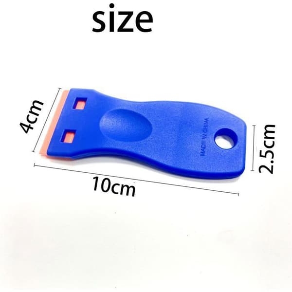 2 STK Mini Plastskraber med 20 Plastblade, Plastskraber, Klæberesterfjerner