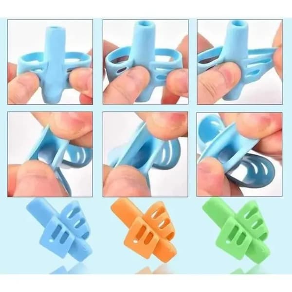 Pieces Blyantgreb, Fingerguide til børn, Silikoneblyantgreb til børn, Ergonomisk skrivehjælp