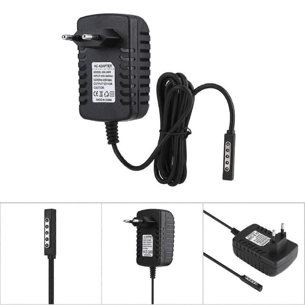 12V 2A Strømadapter Tablet Oplader til Microsoft Surface RT/ RT2 med EU Stik 100-240V
