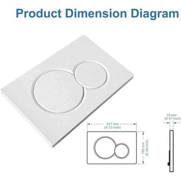 Geberit SIGMA 01 hvit dobbelspyleplate (115.770.11.5)