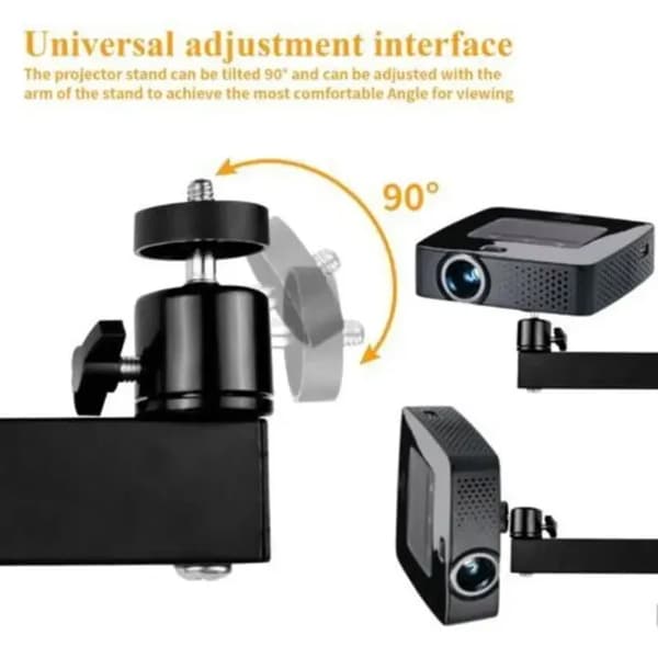 Väggmonterat projektorfäste – 360° – 1/4″-adapter
